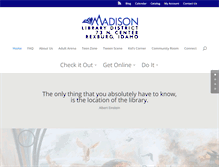 Tablet Screenshot of madisonlib.org